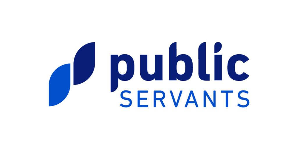 Publicservants primarylogo white back