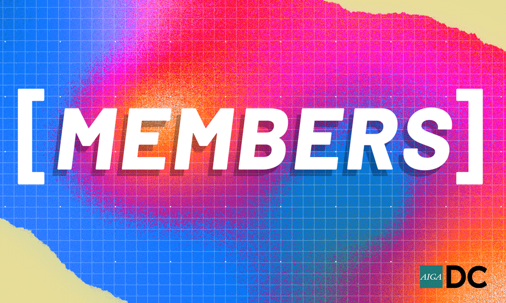 Thank you GIF from AIGA DC. Sponsors, Members, Boardies, Committees, volunteers, and supporters