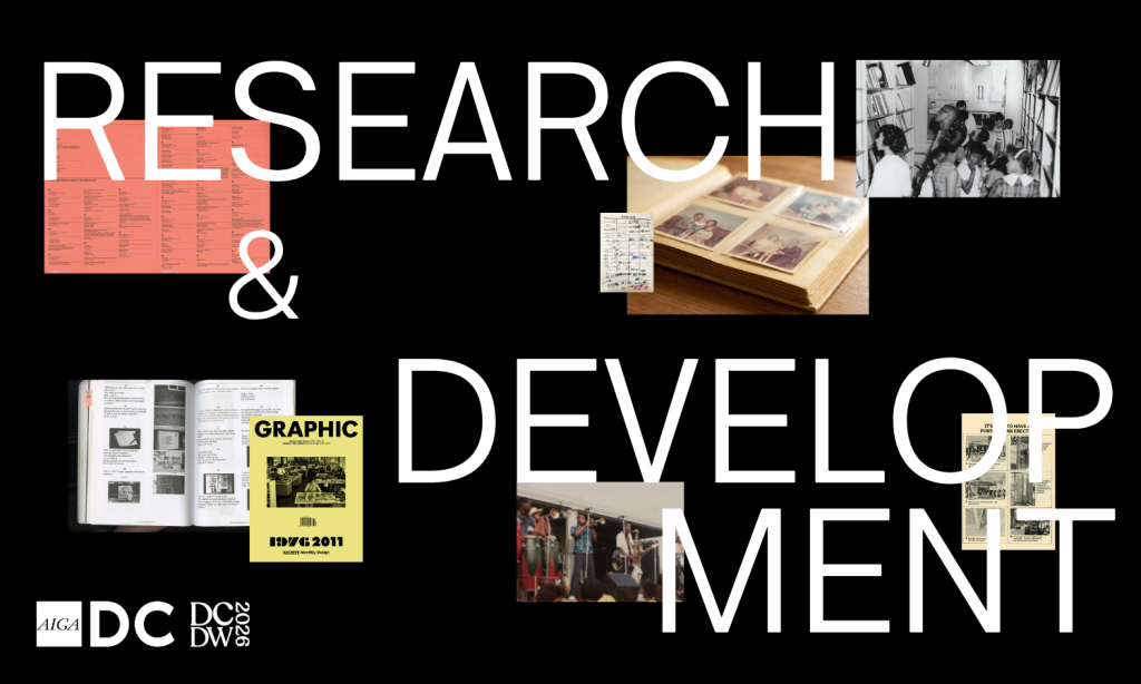 DC Design Week 2026 Banner showing this year's theme: Research and Development